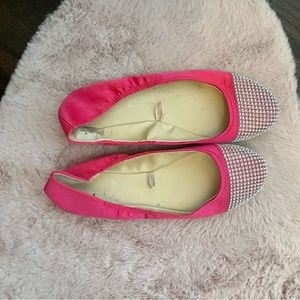 Pink & jeweled flats